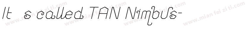 It’s called TAN Nimbus字体转换